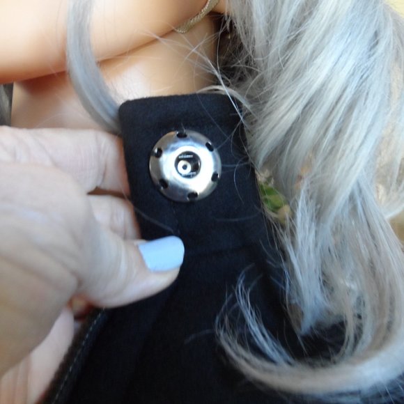 Banana Republic Black Wool Pea Coat w/Ruffle Detail Size XS - Picture 7 of 16